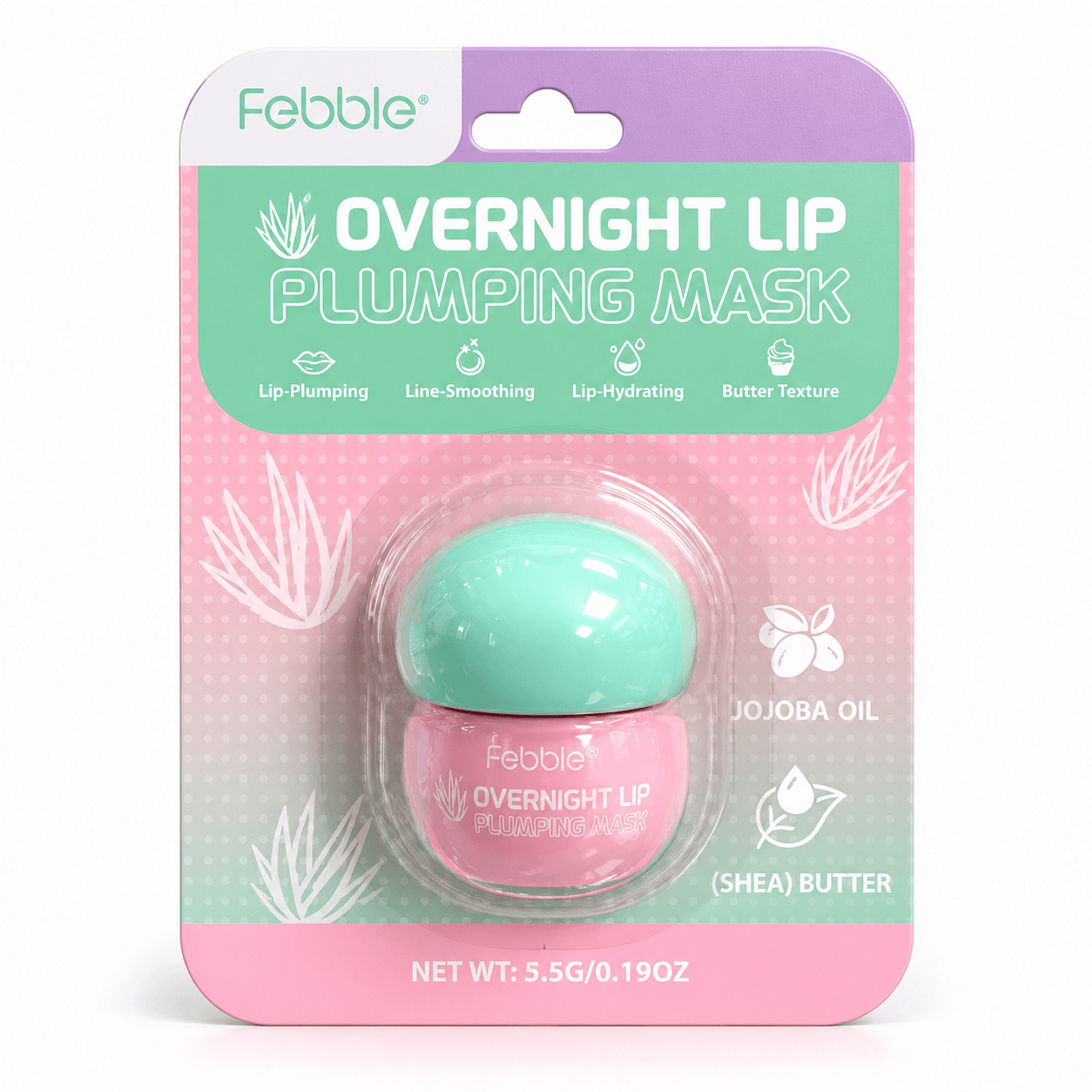 Mascarilla de labios Febble efecto voluminizador