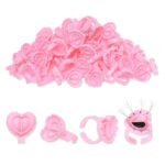 Anillo Para Pegamento Corazón 50 Pcs