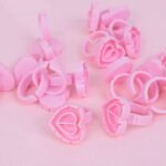 Anillo Para Pegamento Corazón 50 Pcs