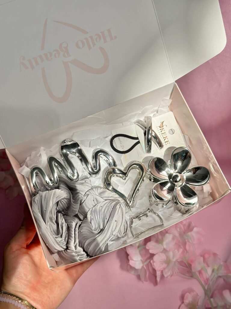 Box accesiorios Capilares 6pcs plateado