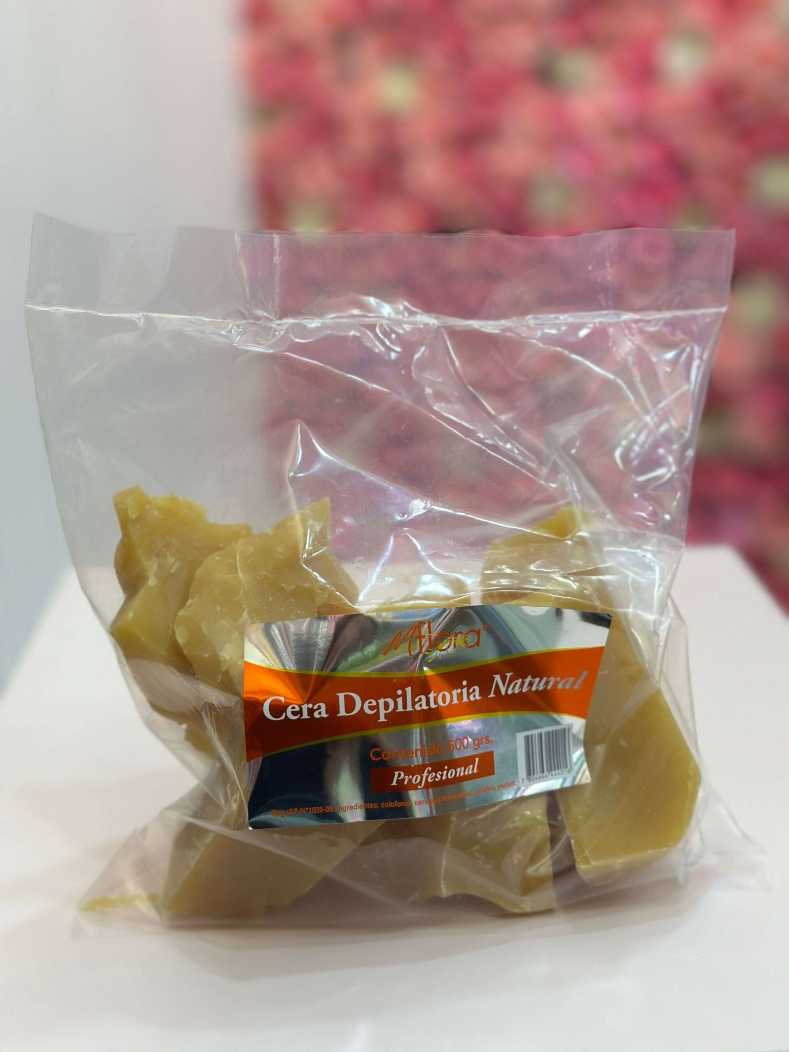 Cera Depilatoria Natural Mflora 500Gr