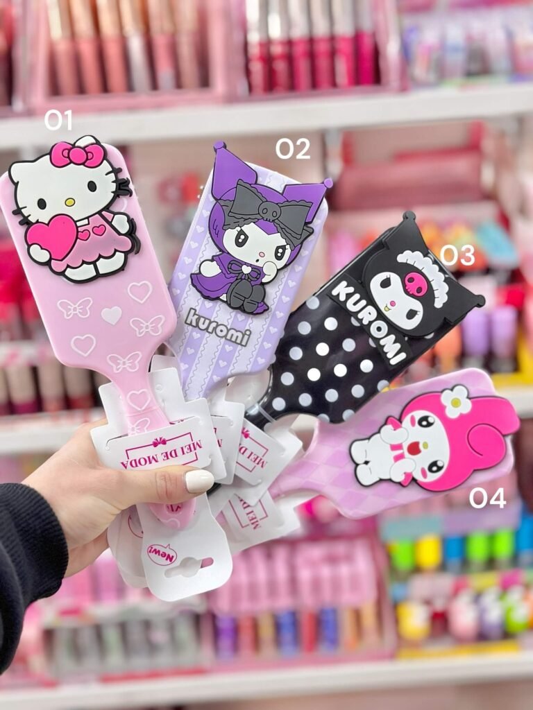 Cepillo de cabello cabello Hello Kitty con relieve