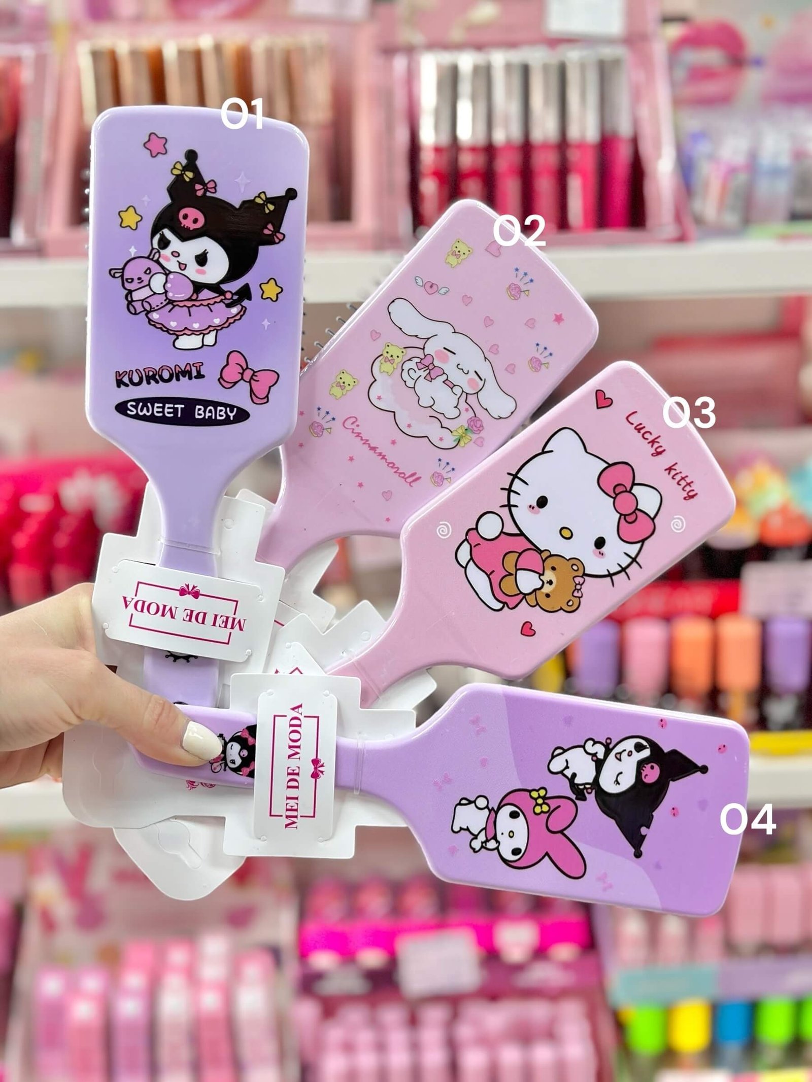 Cepillo de cabello hello kitty