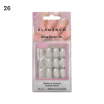 Uñas Press On 24 Pcs Flamenco