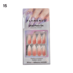 Uñas Press On 24 Pcs Flamenco