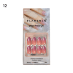 Uñas Press On 24 Pcs Flamenco
