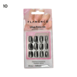 Uñas Press On 24 Pcs Flamenco