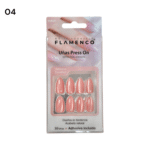 Uñas Press On 24 Pcs Flamenco