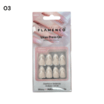 Uñas Press On 24 Pcs Flamenco