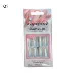 Uñas Press On 24 Pcs Flamenco