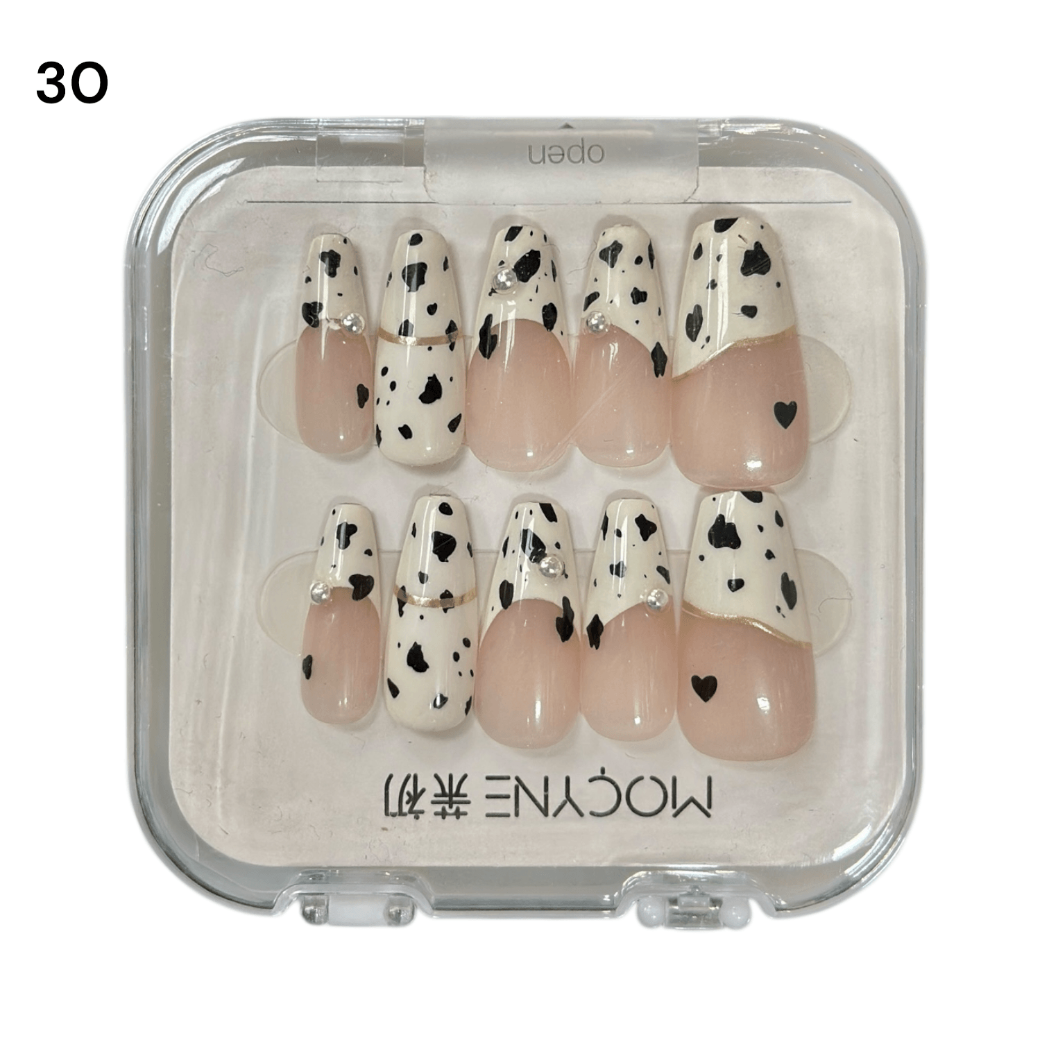 Uñas Press On 24 Pcs Flamenco