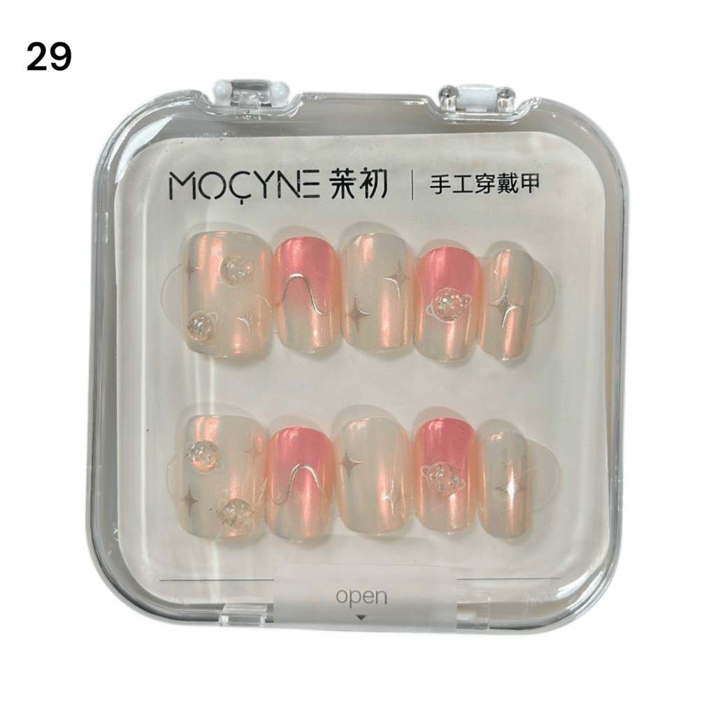Uñas Press On 24 Pcs Flamenco