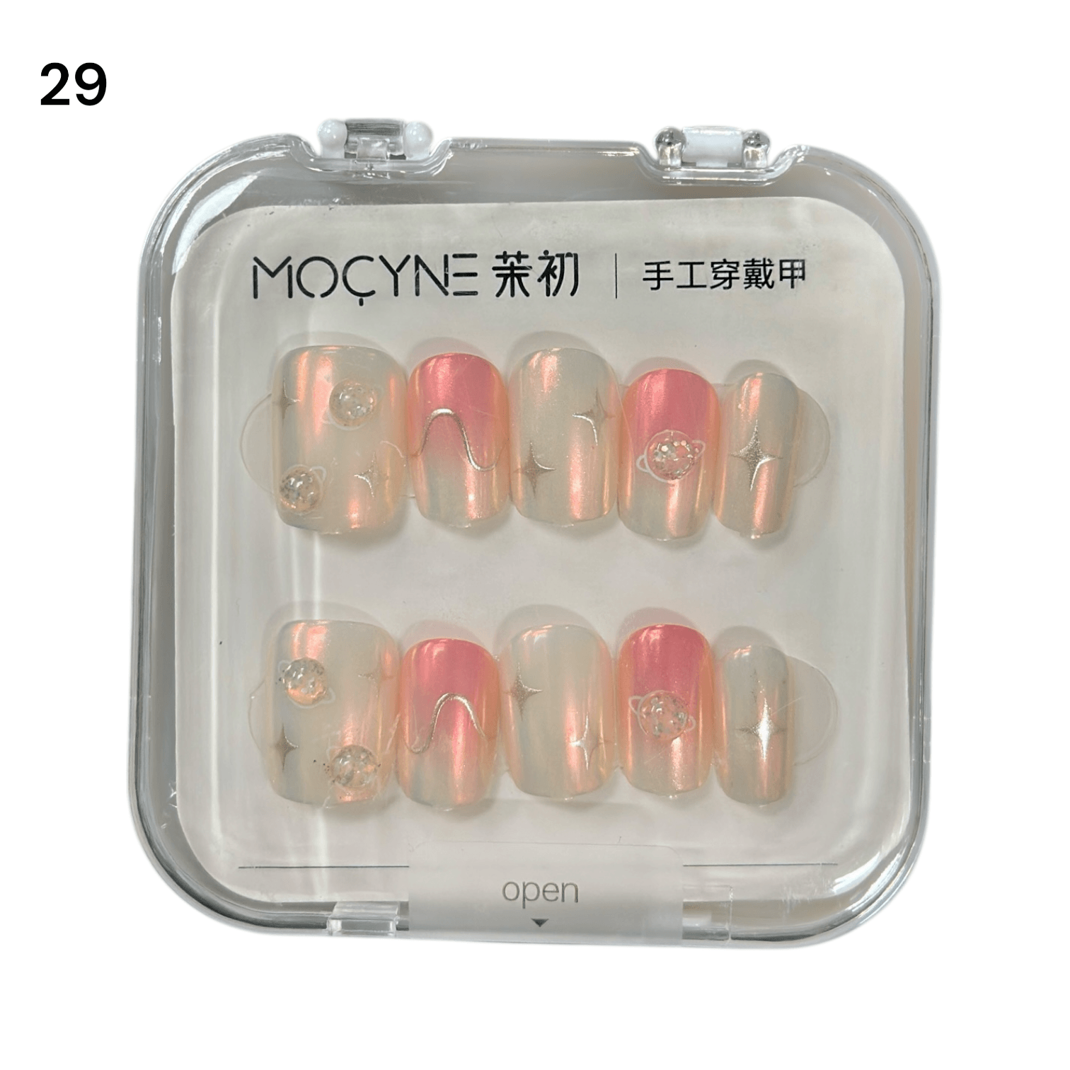 Uñas Press On 24 Pcs Flamenco