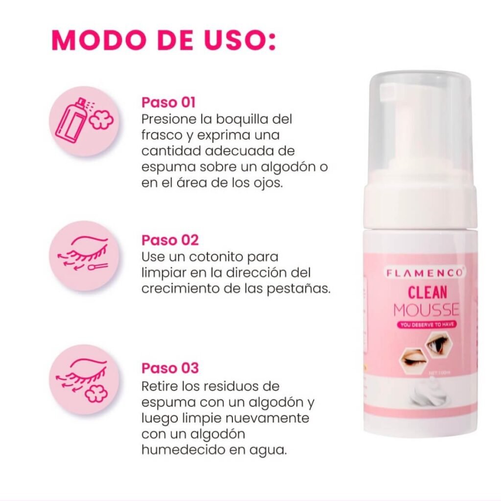 Espuma Limpiadora De Pestañas Flamenco 100ml