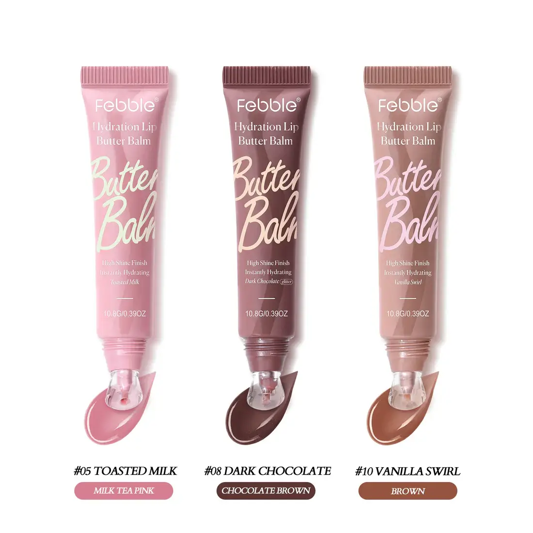 Bálsamo hidratante con color Febble 10.8g