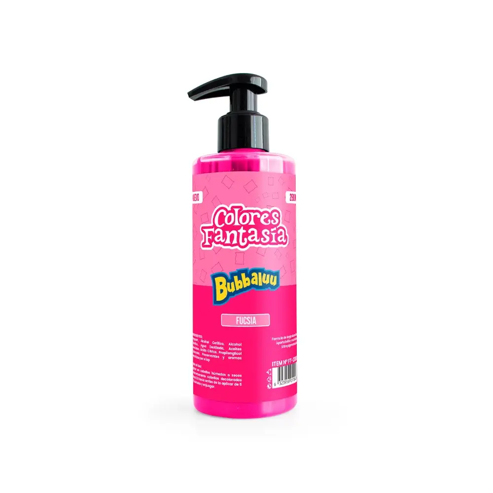 Pigmento Colores Fantasía Bubbaluu 280ml Fucsia