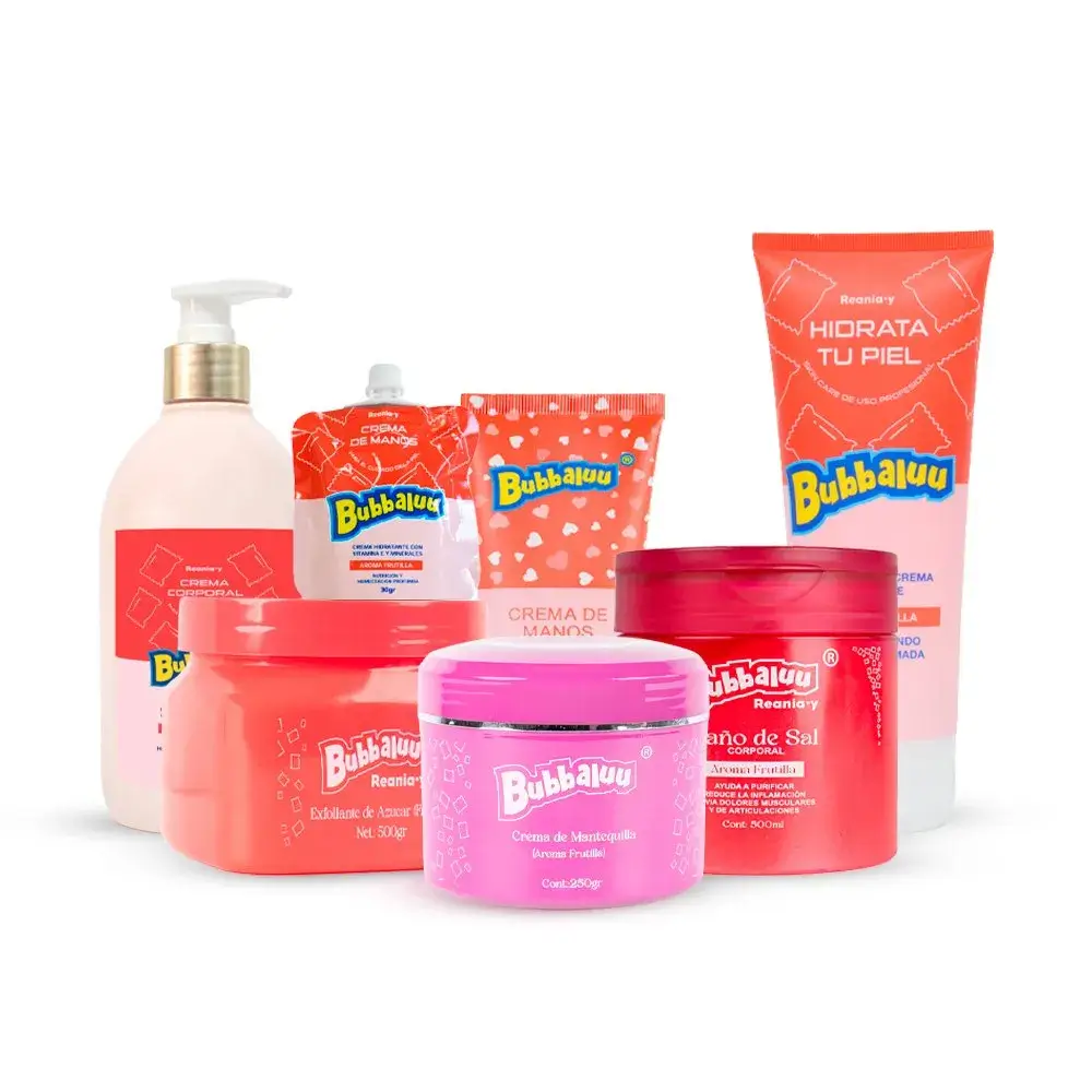 Kit Corporal Bubbaluu Frutilla 7 Pcs