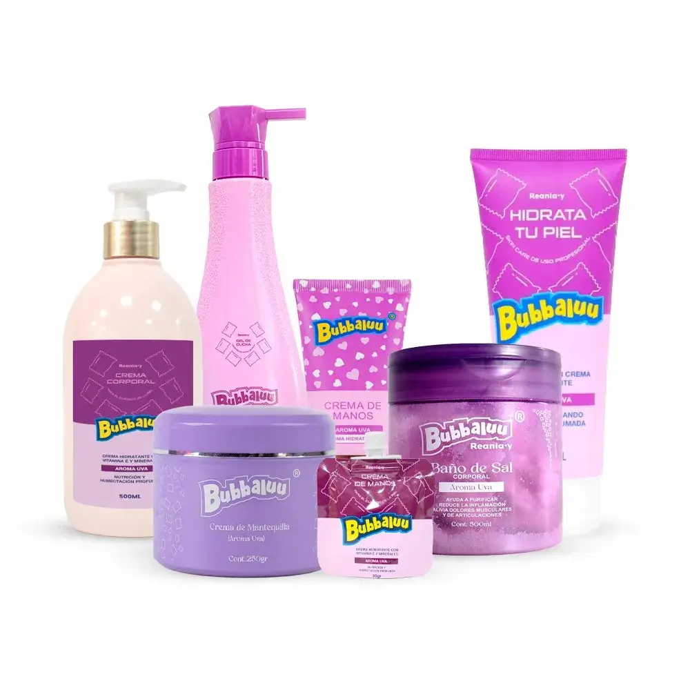 Kit Corporal Bubbaluu Uva 7 Pcs