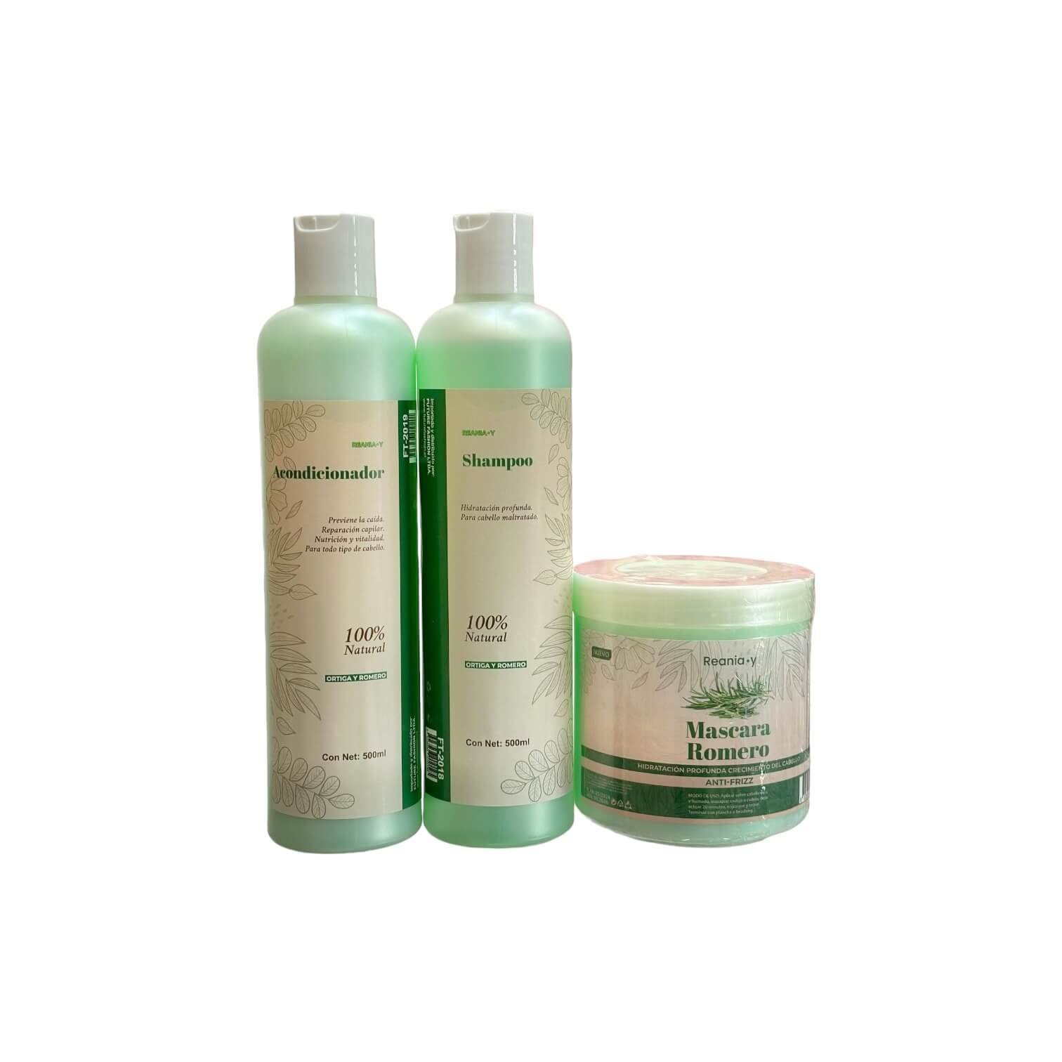 Kit De Cuidado Capilar Ortiga Y Romero 3Pcs