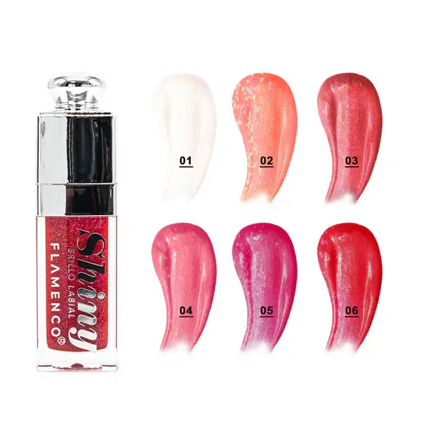 Brillo Labial con Color Shiny Flamenco