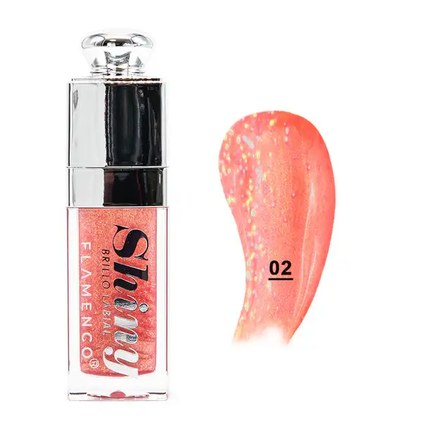 Brillo Labial con Color Shiny Flamenco
