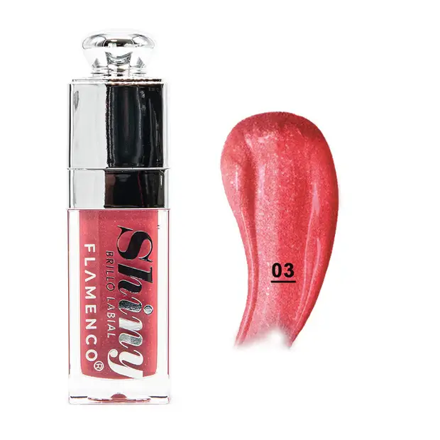 Brillo Labial con Color Shiny Flamenco
