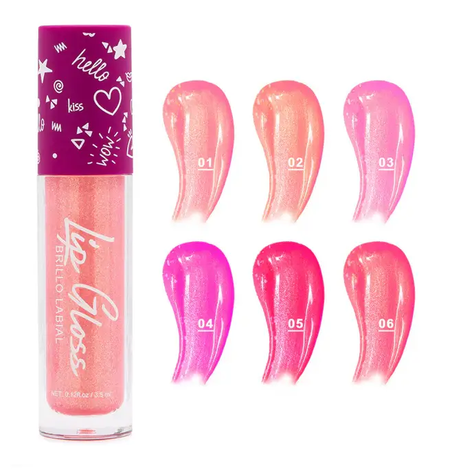 Brillo Labial con Destellos Flamenco