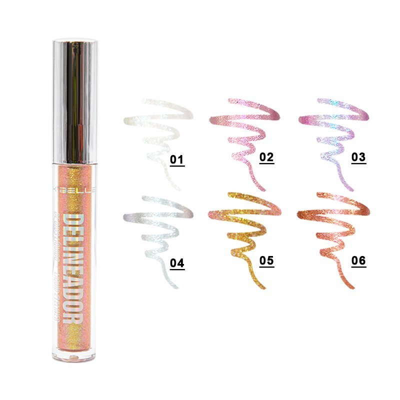 Delineador liquido glitter Max belle