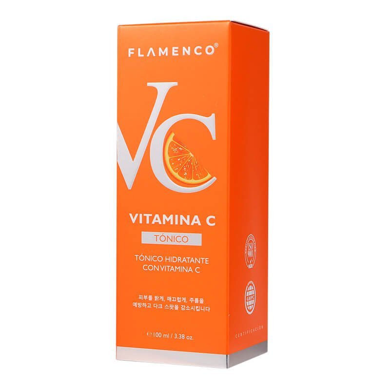 Tonico facial hidratante Vitamina C 100ml Flamenco