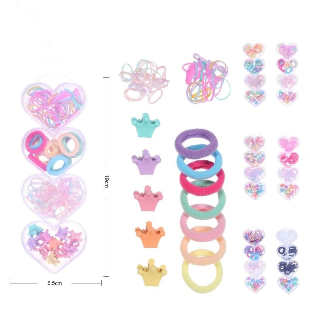Mini Cajita En Forma De Corazon De Accesorios De Cabello