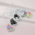 Mini Cajita En Forma De Corazon De Accesorios De Cabello