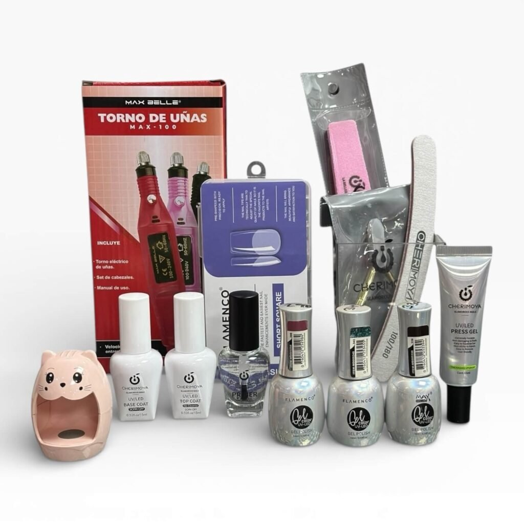 Kit uñas sof gel flamenco 13pcs