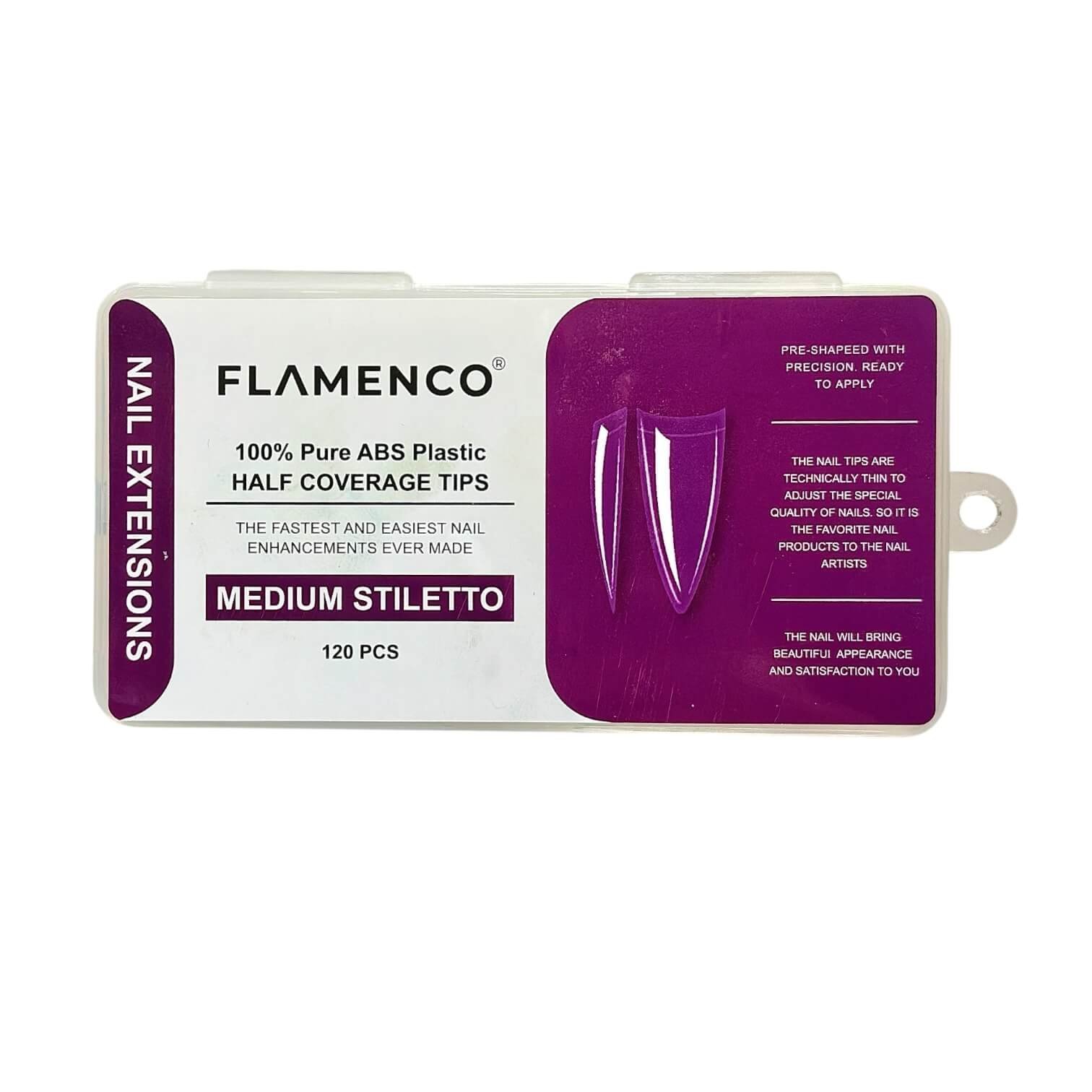 Uñas Soft Gel Tips Flamenco 120 Pcs