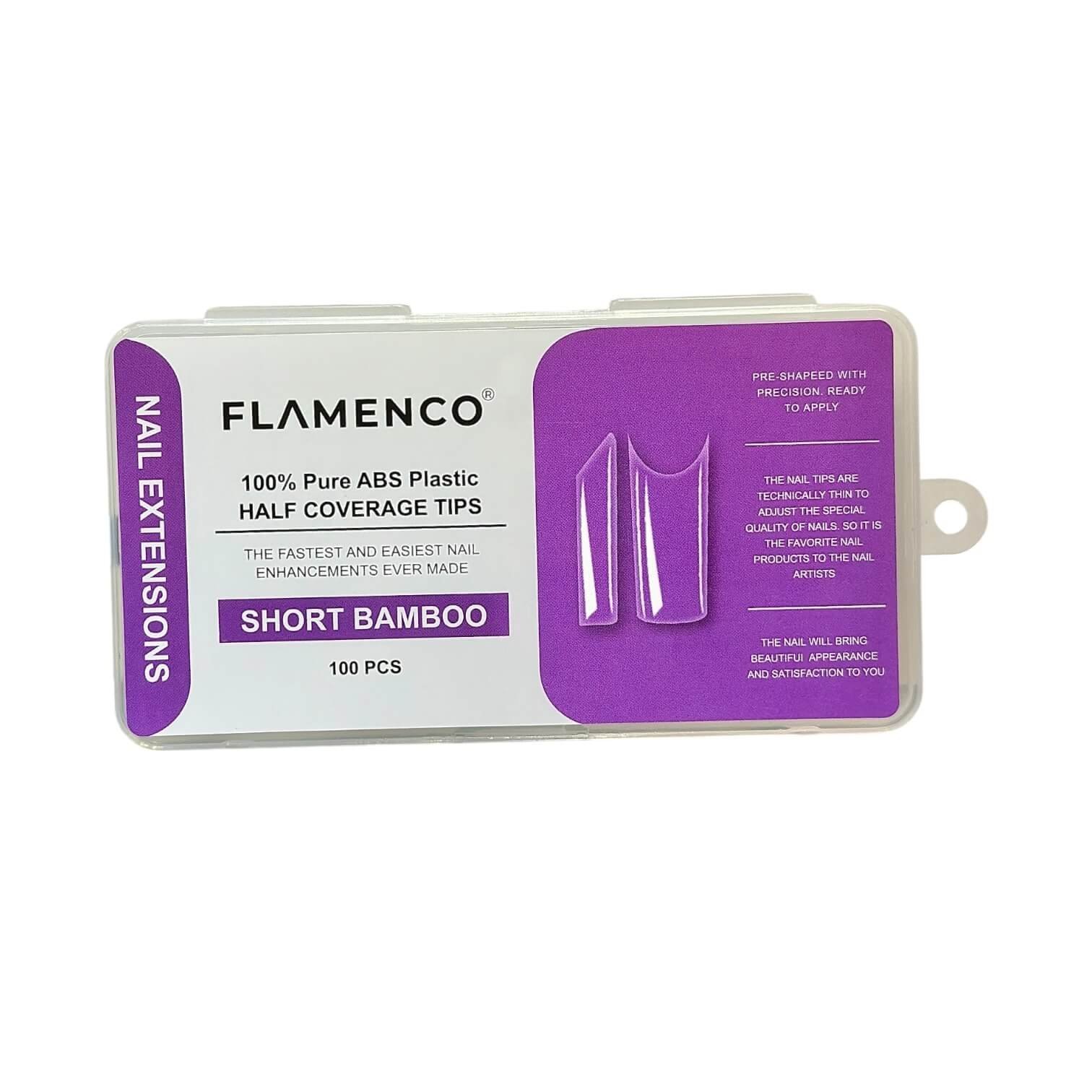 Uñas Soft Gel Tips Flamenco 100pcs