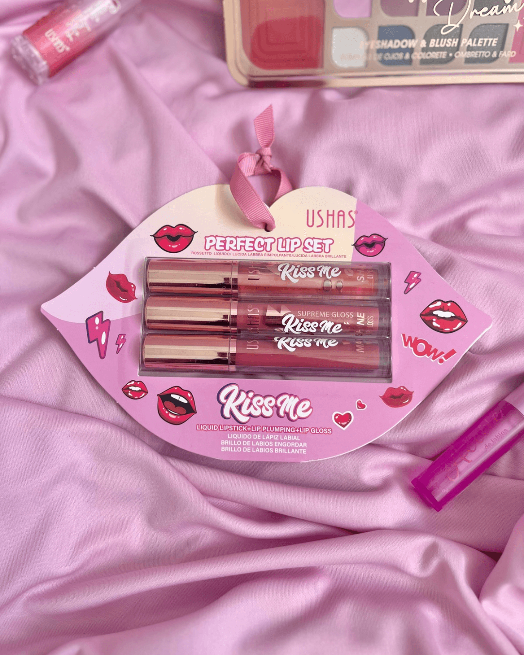 Set de 3 lip gloss Kiss me Ushas