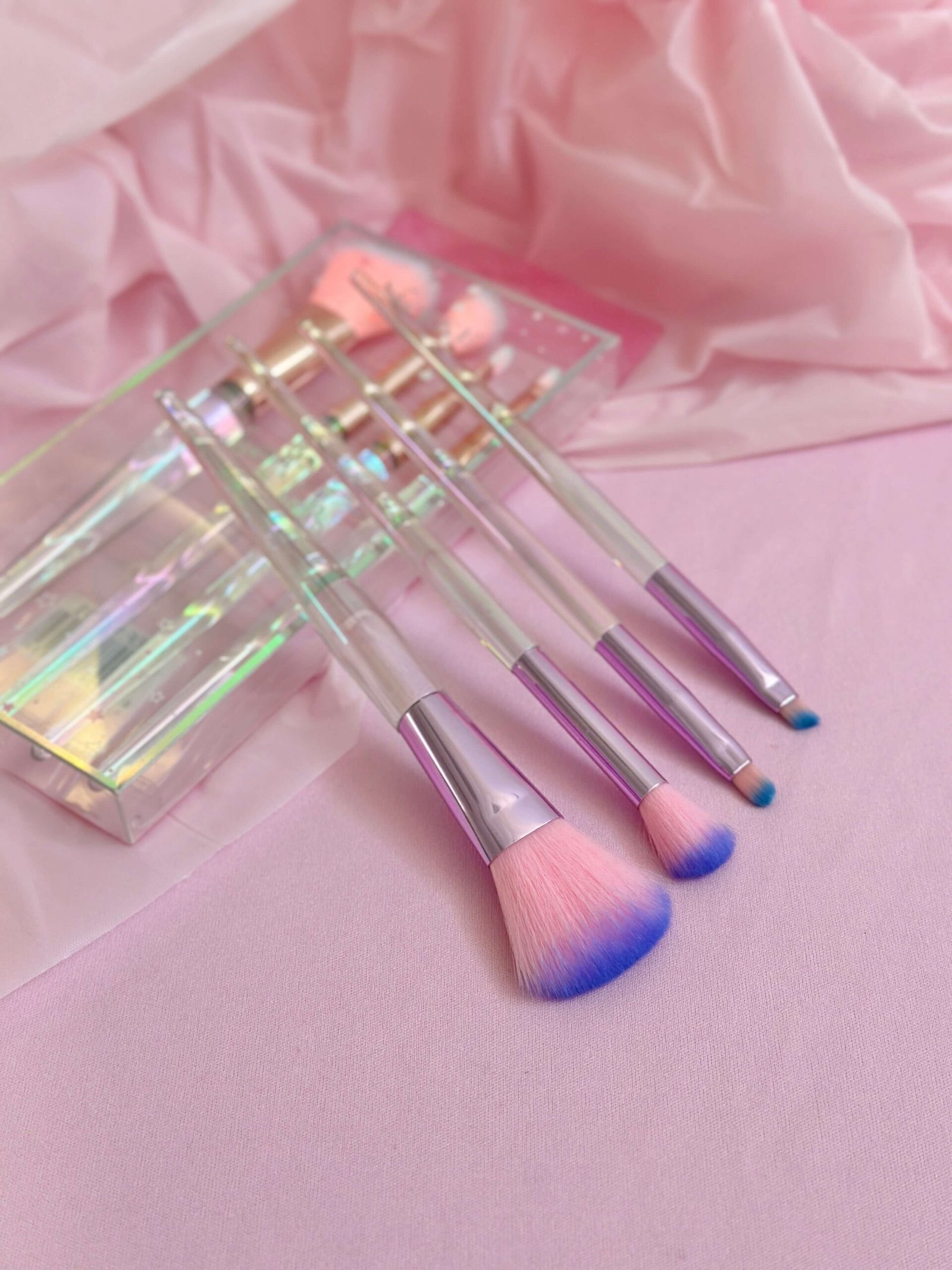 Set de brochas de maquillaje tornasol 4pcs Ref: 109113