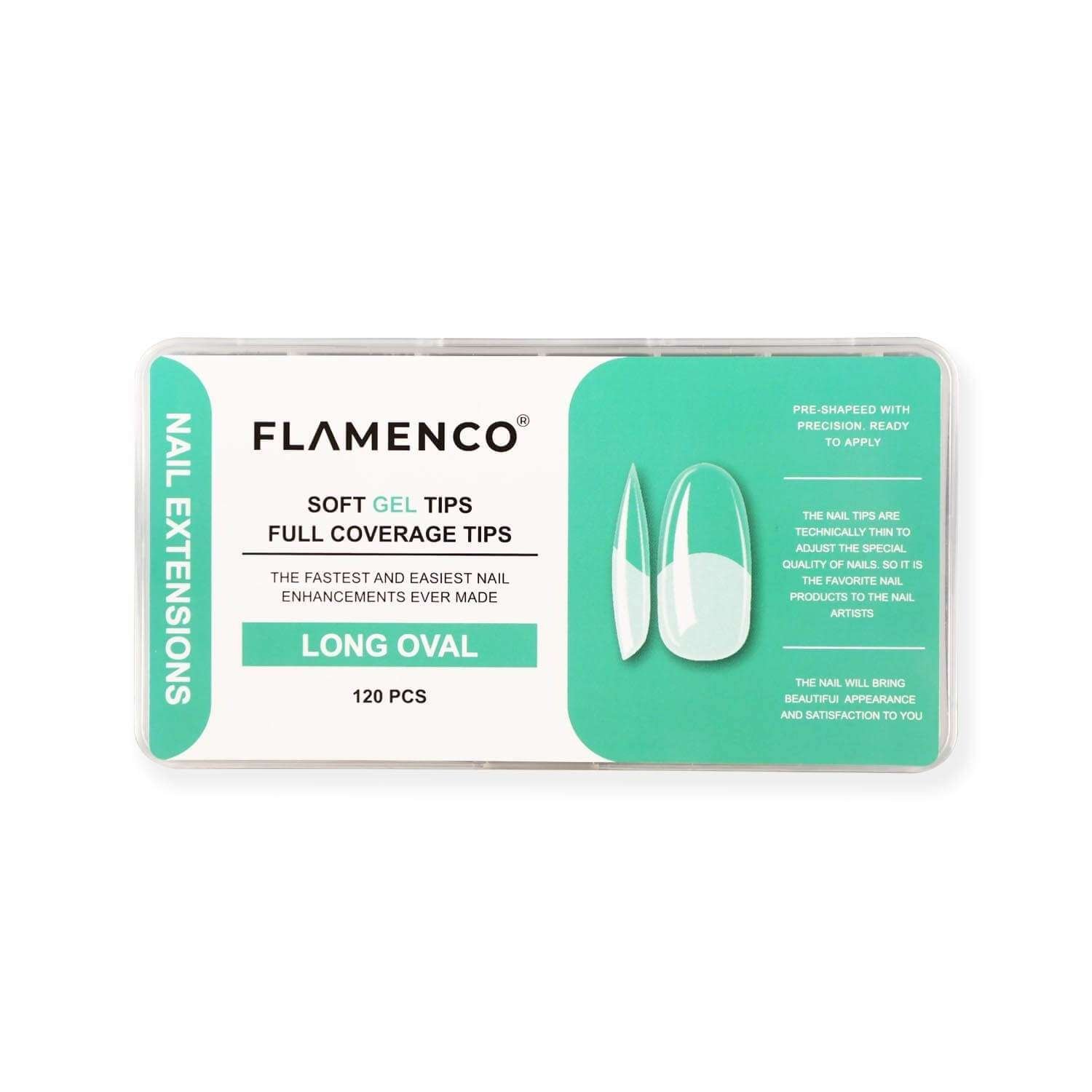 Uñas Soft Gel Tips Flamenco 120 Pcs