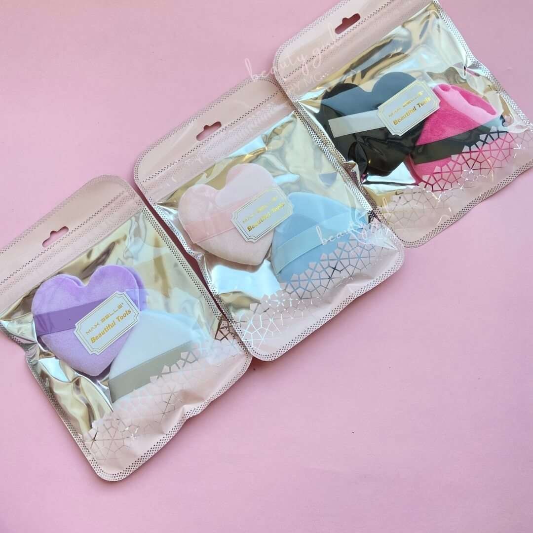 Esponja De Maquillaje De Corazon Para Polvo