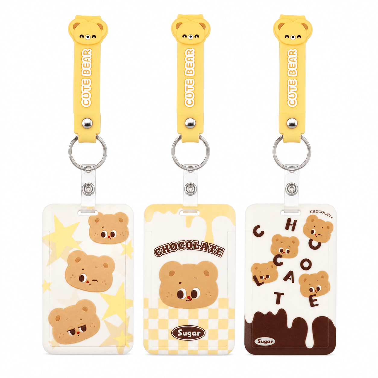 Pack 6 Pcs Porta Credencial  Kawaii
