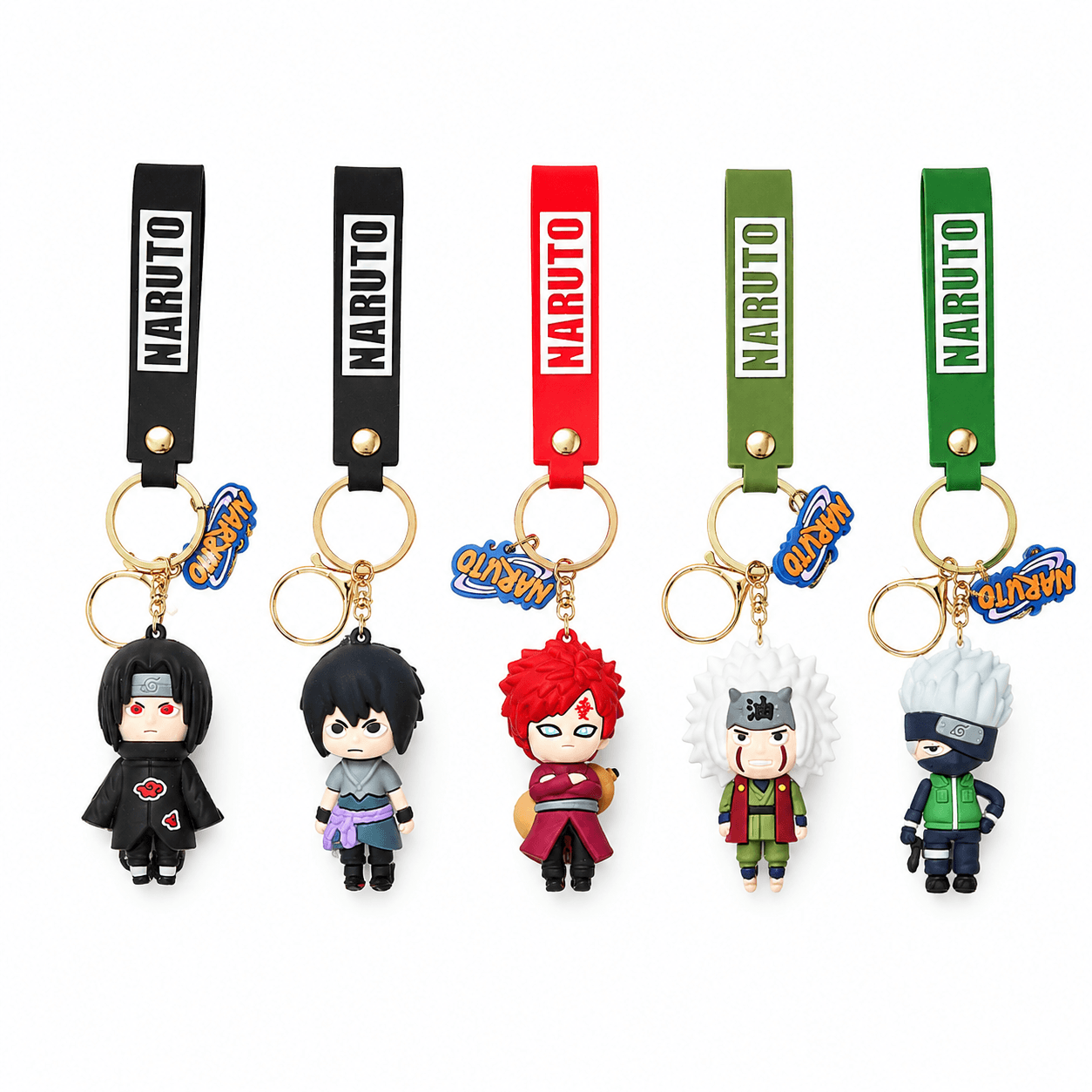 Pack 6 Pcs Llavero Naruto – Personajes 3D