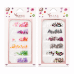 Pack 6 Decoraciones para Uñas Surtidas – Cristales y Piedritas