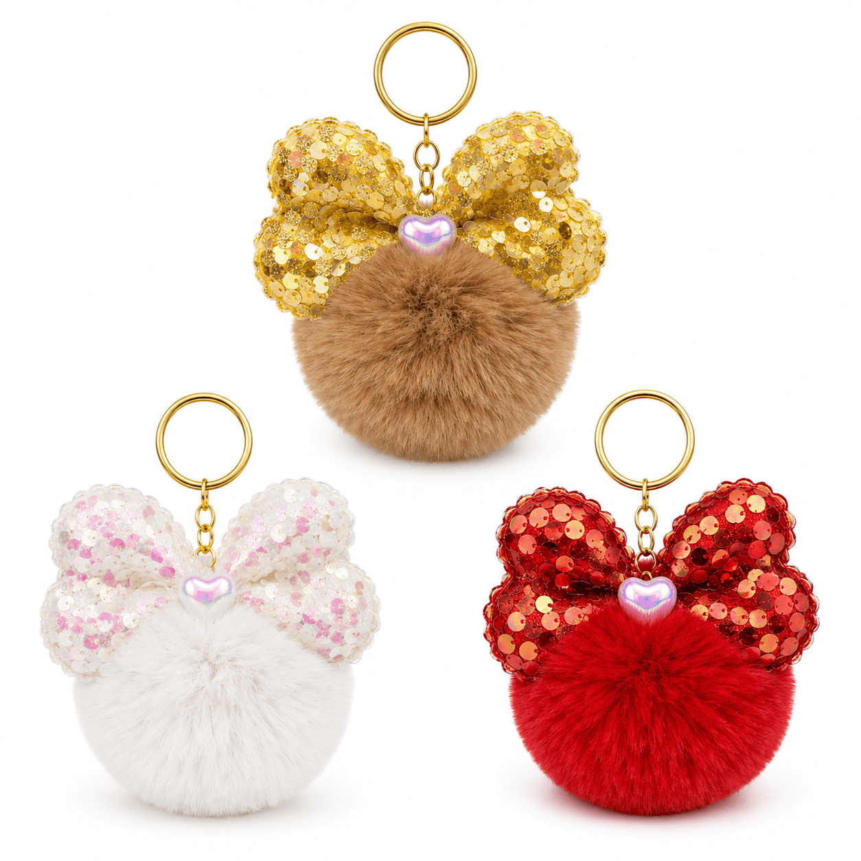 Pack 6 Pcs Lavero Con Pompon Orejitas
