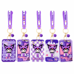 Pack 6 Pcs Porta Credencial Kawaii Kuromi