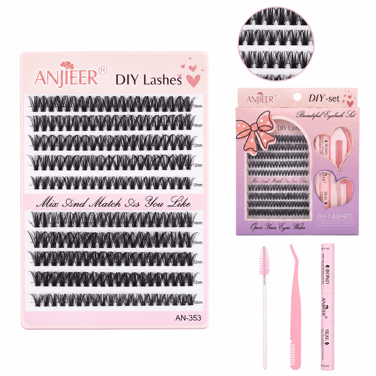 Kit de Pestañas DIY – Beautiful Eyelash Set