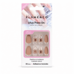 Uñas Press On Flamenco 24 pcs