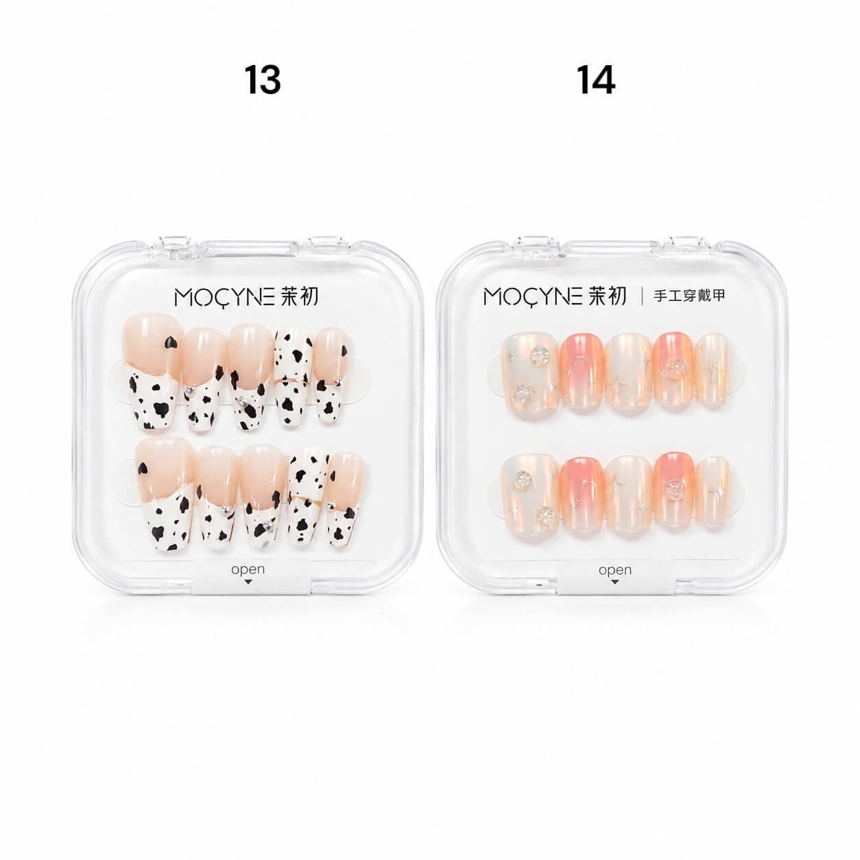 Uñas Press On Flamenco 24 pcs
