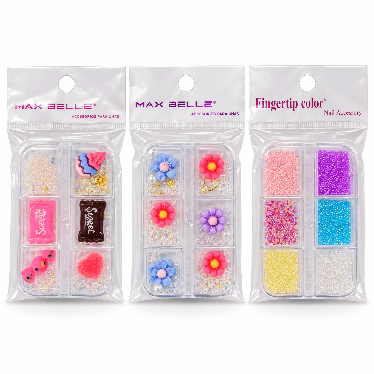 Pack Decoración De Uñas 3 Pcs