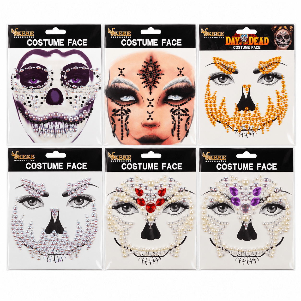 Sticker Para El Rostro Halloween